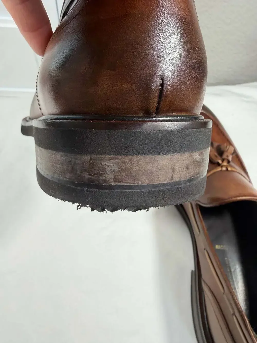 Johnston & Murphy Collection Italian Leather Tassel Loafers with Vibram Soles